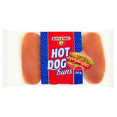 DAN CAKE Wheat Hot Dog Rolls 250 g (4 x 62,5 g)